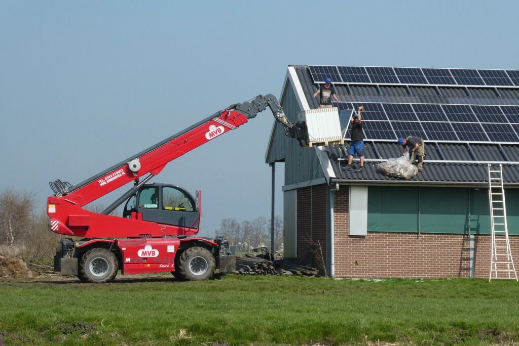 building, solar panels, truck-6155661.jpg